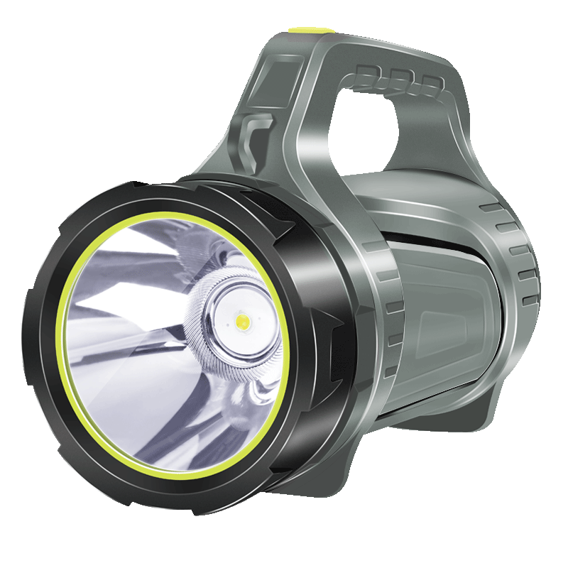 强光探照灯多功能手提灯远射充电式大功率超亮户外野营家用巡逻矿灯