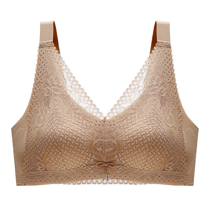 款仙黛尔蕾丝内衣女小胸聚拢美背心式收副乳防下垂无钢圈薄款文胸罩