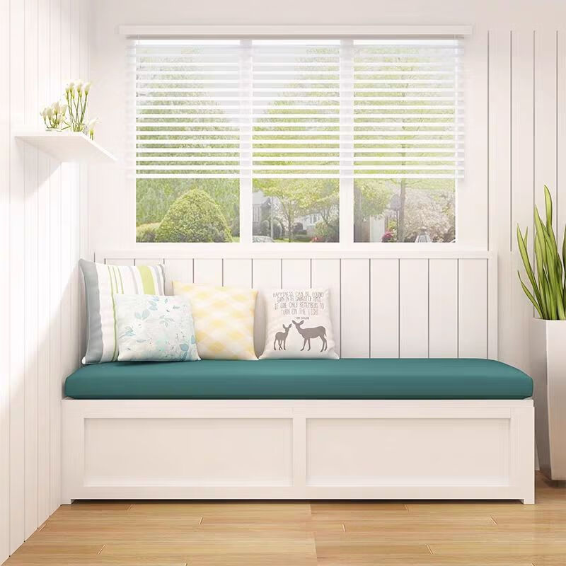 麦凯瑞 实木卡座餐桌家用餐厅小户型阳台飘窗柜储物柜子转角l型组合