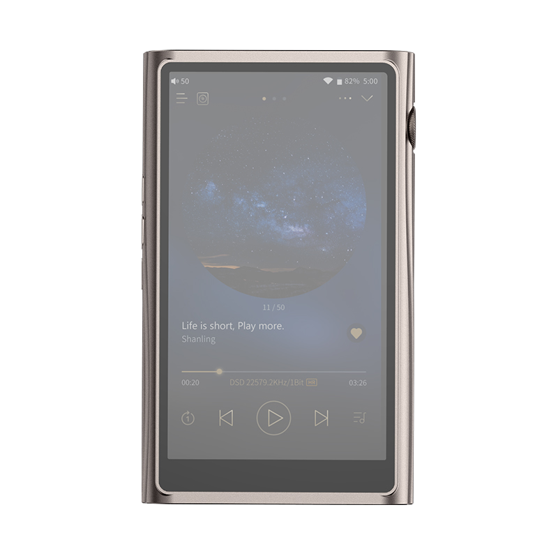 山灵（SHANLING） M7hifi音乐播放器mp3无损安卓便携蓝牙WiFi4.4平衡触屏DSD 钛色