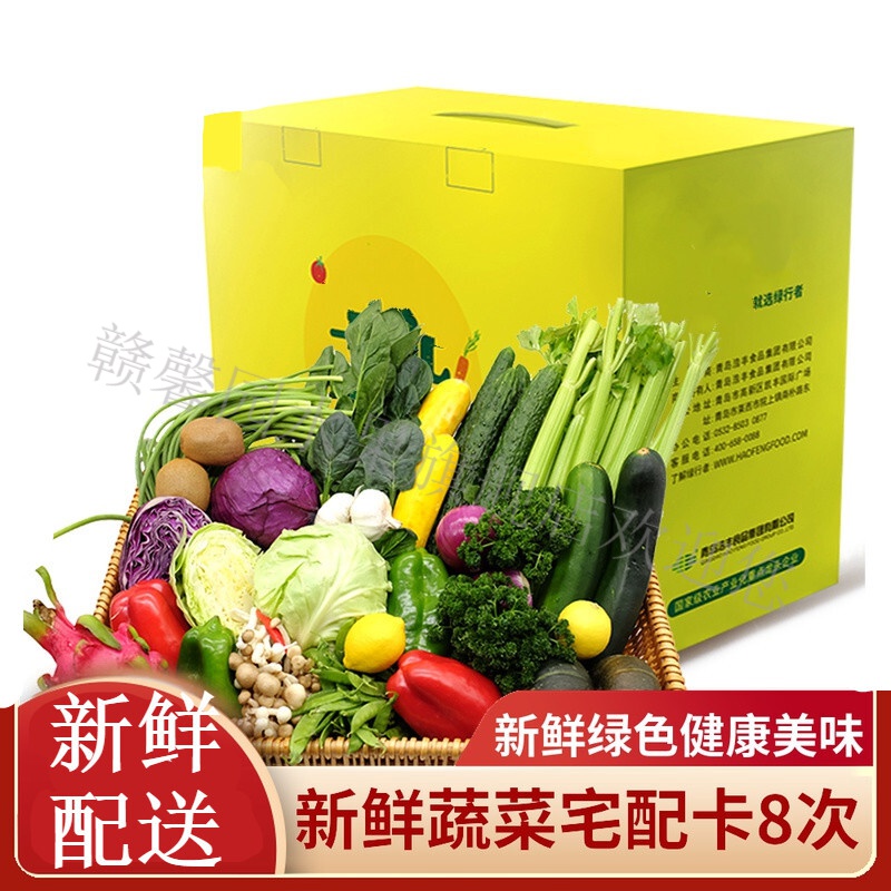 蔬菜礼盒 时令新鲜蔬菜礼盒8种混合蔬菜6斤 /次 6斤/8次