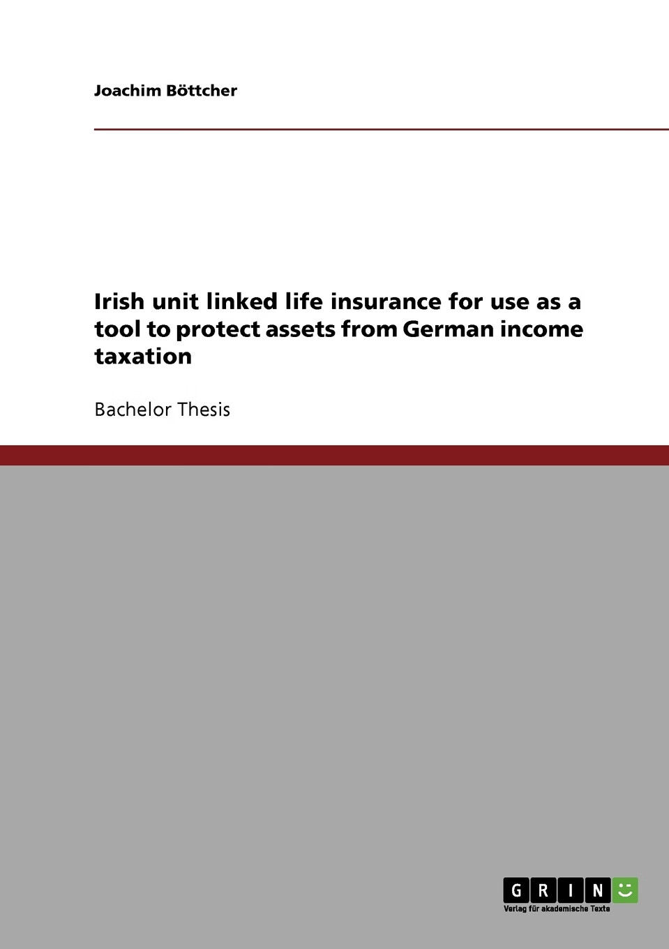 【预售 按需印刷】irish unit linked life insurance for use as a
