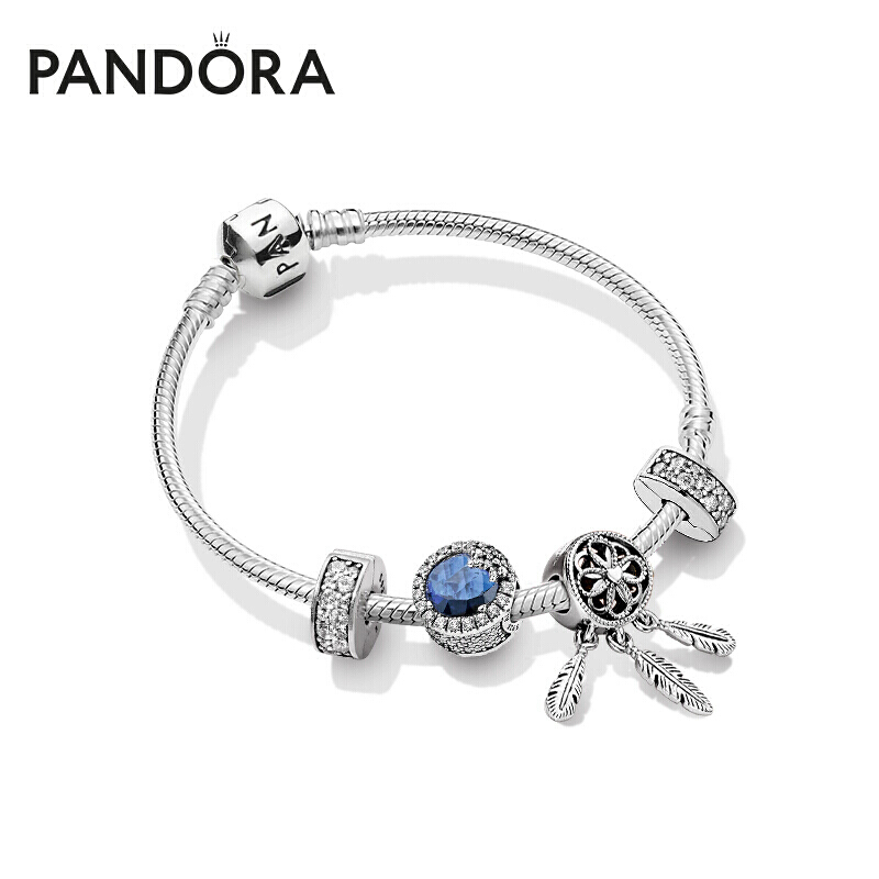 Pandora潘多拉925银佳期如梦手链套装B801369送女友情人节礼物女友