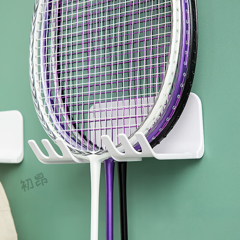 霜魄羽毛球拍架墙挂钩收纳架子装备保放置架展示放网球拍的钩子墙上
