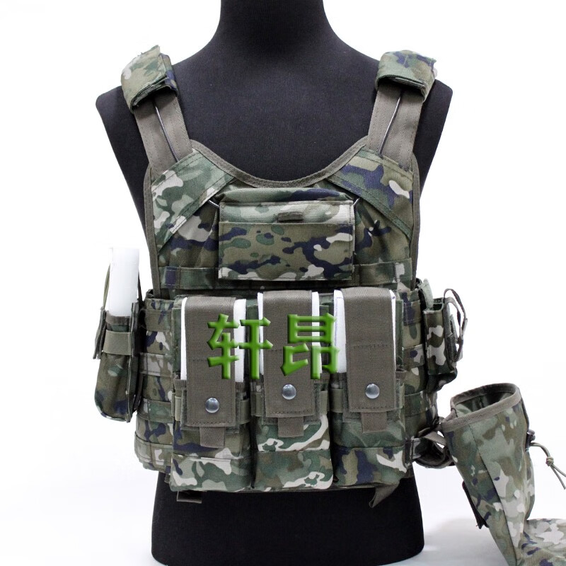 轩昂夏冬色16快拆战术背心单兵战斗携行具战术马甲 夏色