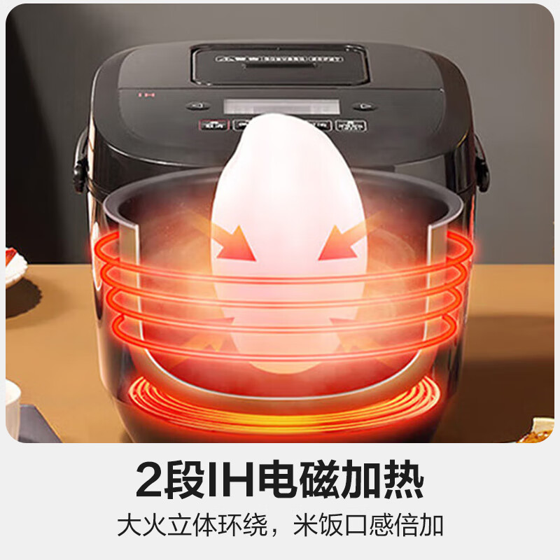 松下电饭煲ih加热系列多功能电饭锅3-4升 家用3-4-5人日本智能电饭煲一级能效 【IH电磁加热】 4L 寓颜系列SR-L15H8