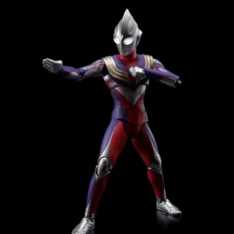 万代(bandai)shf真骨雕黑暗迪迦奥特曼复合形态光之巨人再版空中强力