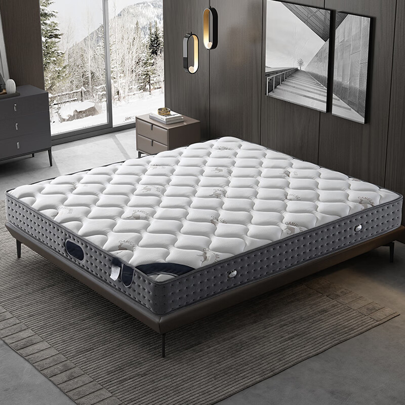 5米1.8米整网弹簧 适中驼绒乳胶床垫 1500*2000