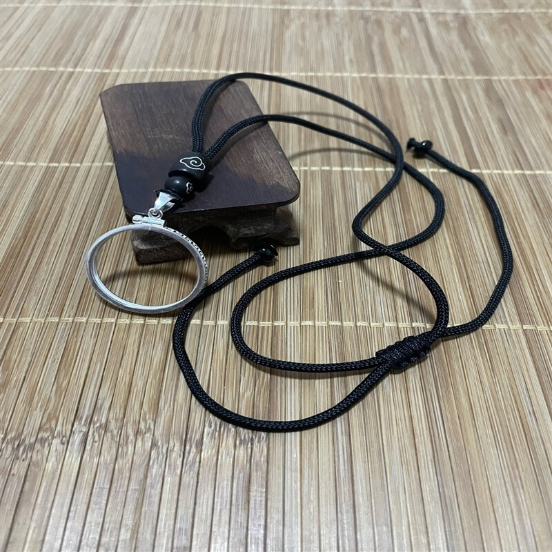 25*2mm一元硬币尺寸经典黑绳