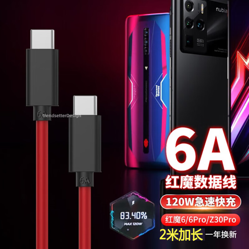 trendsetter����Ŭ���Ǻ�ħ������6A���2�׼ӳ�z50spro/z40spro��ħ8pro+/8spro/7spro/6spro/6/5s�ֻ������