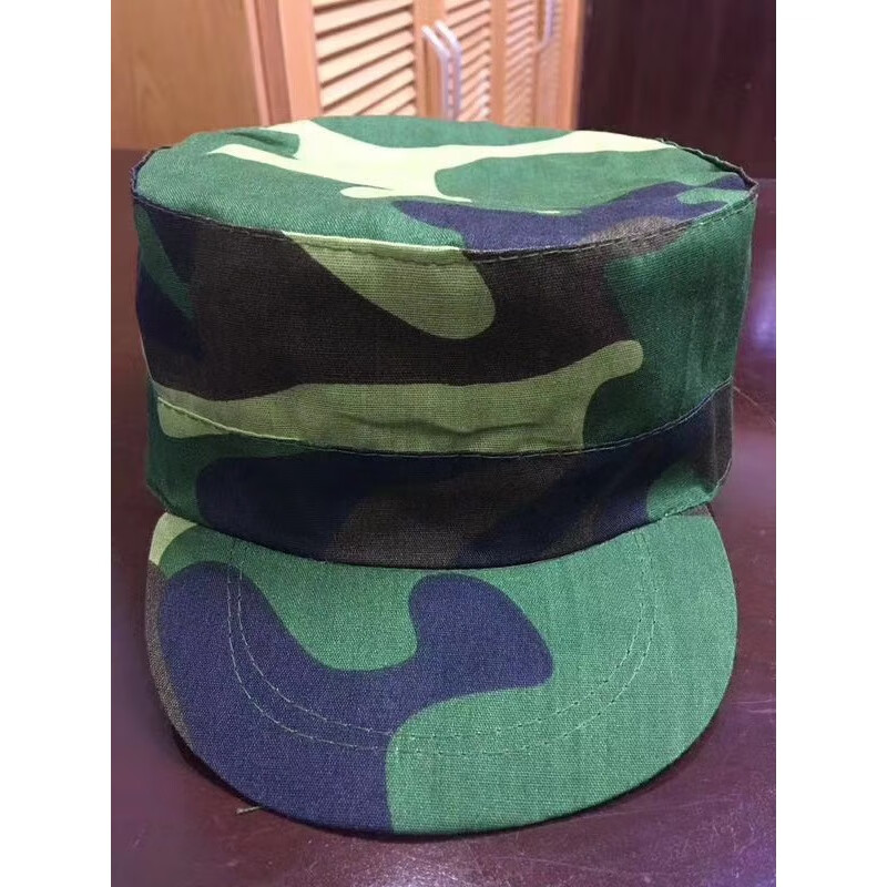 凝艋军训帽子米迷彩帽学生帽绿色蓝色鸭舌帽鸭嘴帽作训帽子大中小户外