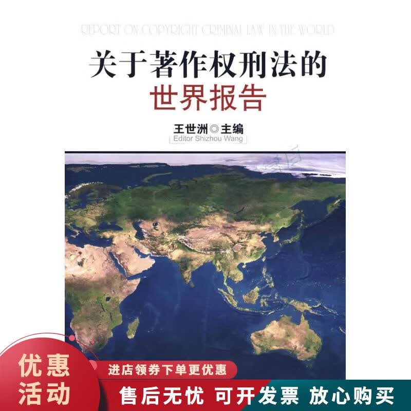 关于著作权刑法的世界报告【正版图书，放心购买】