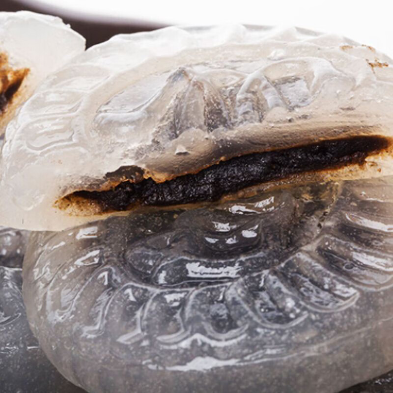 5折 豆沙水晶饼广式早茶点心传统糕点手工传统老式早