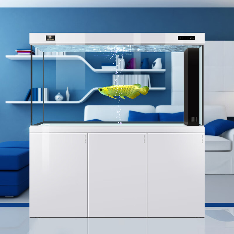 可麗愛（CLEAIR）cleair可麗愛CD客廳魚缸生態(tài)超白玻璃底過濾家用長方形魚缸水族箱 白色 CG-1200屏風底過濾