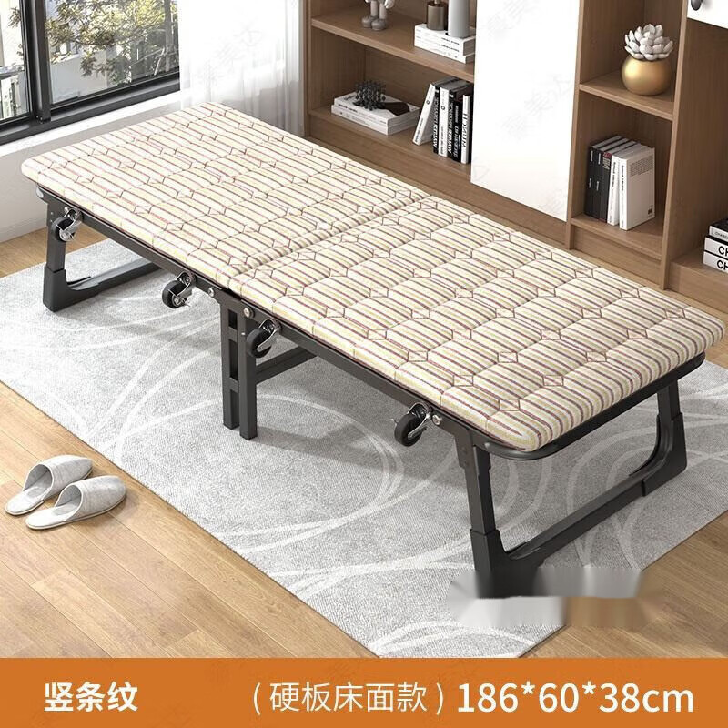 拾花韵折叠床豪华硬板陪护床午休床折叠床双人钢木结合职场午休豪华