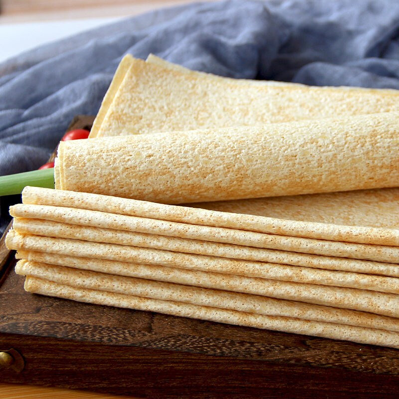 山东煎饼临沂小麦沂蒙粗粮全麦煎饼果子早餐即食软煎饼500g 5斤