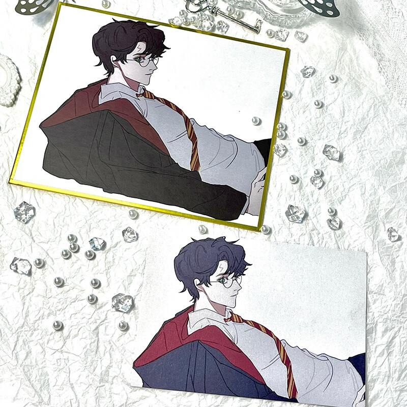 幕醒森林哈利波特周边色纸吧唧徽章钥匙扣挂件明信片德拉科马尔福德哈