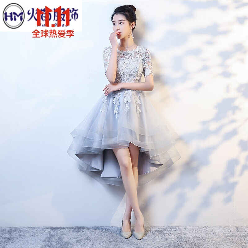 钢琴演出服学生少女表演晚礼服女宴会修身气质派对时尚小礼服聚会年会