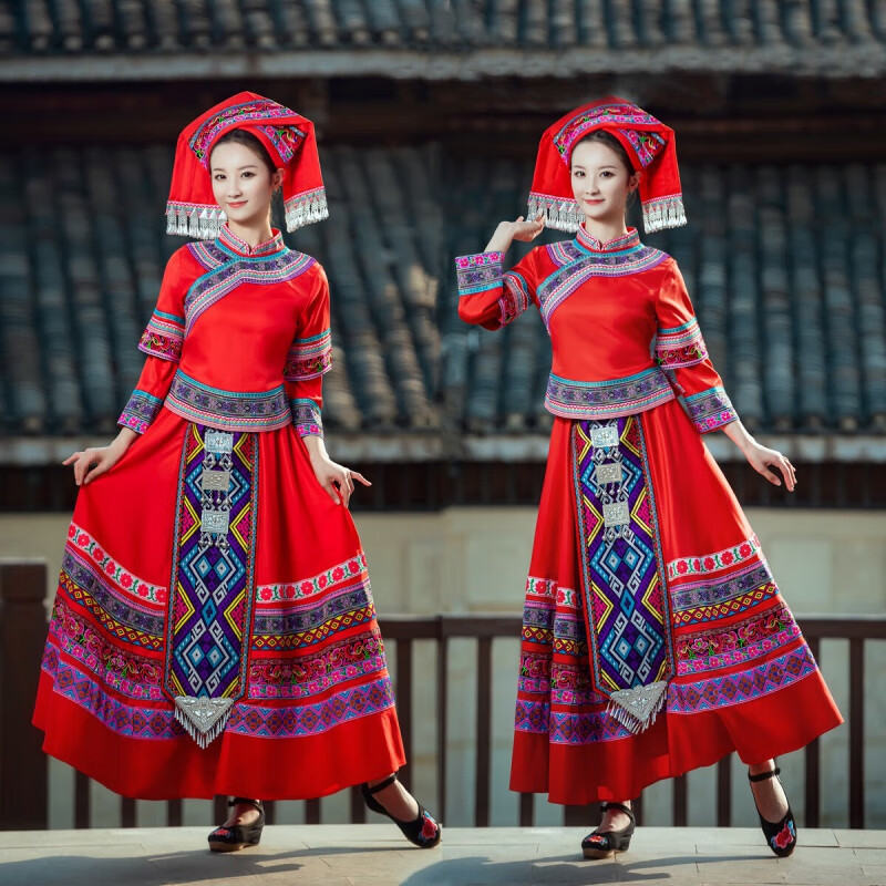 勤度三月三民族服装成人女士传统广西壮族服饰壮锦庙会盛装回娘家少数