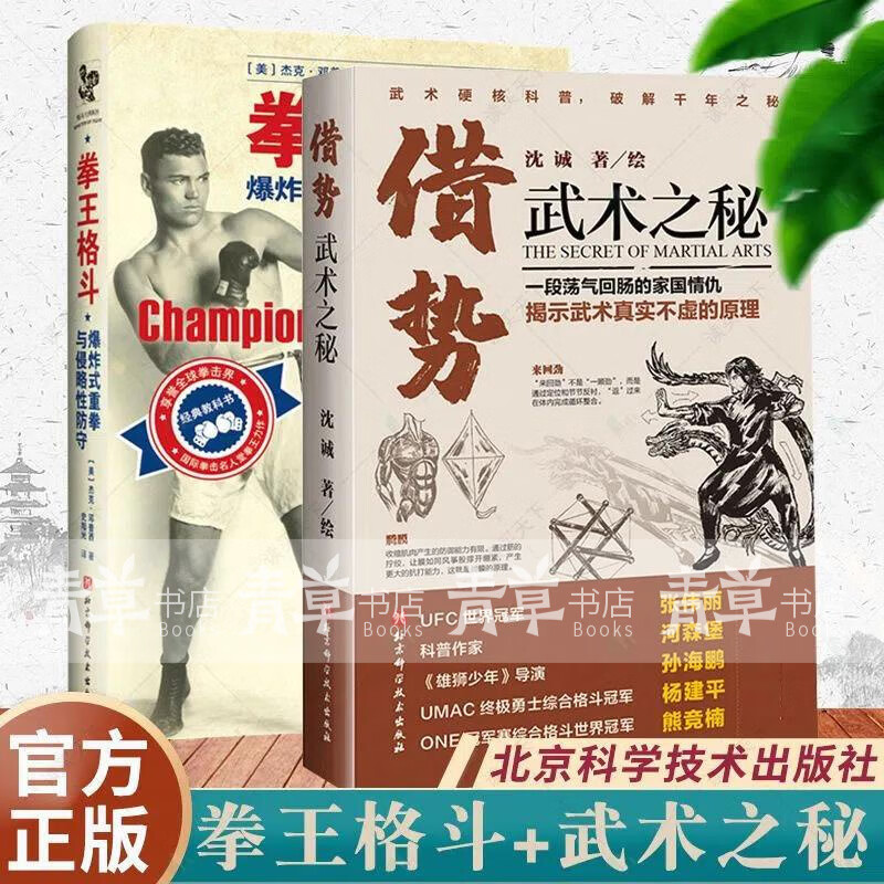 拳王格斗 爆炸式重拳与侵略性防守 借势 武术之秘 全2册 武术科普