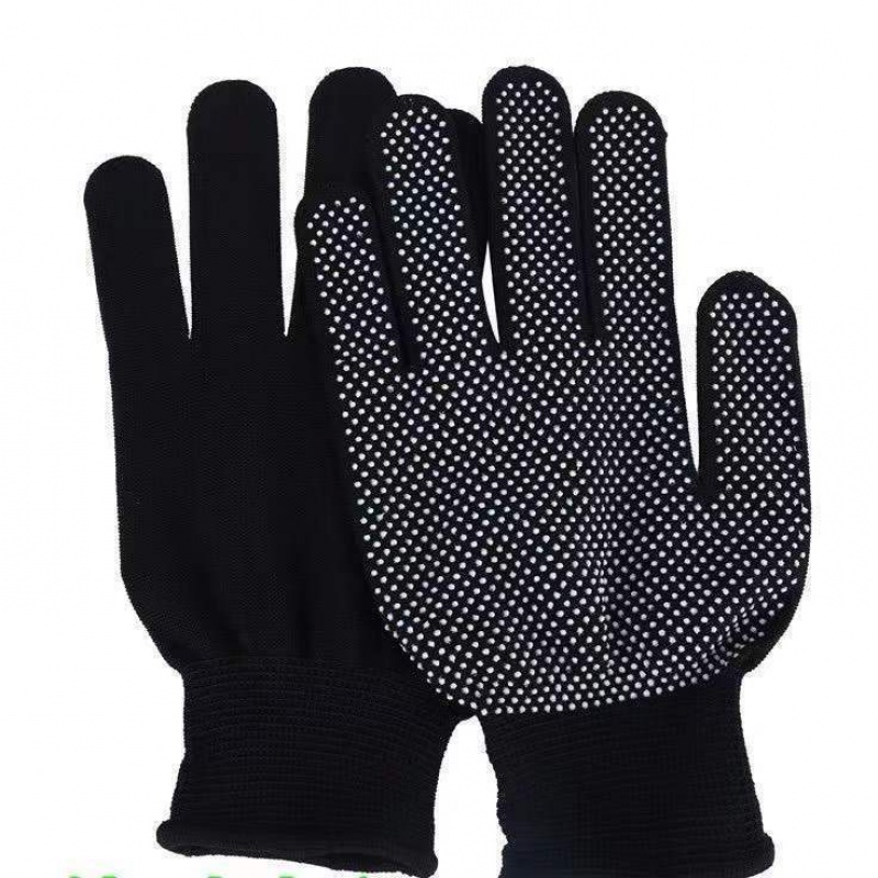 拔河手套拔河比赛专用手套黑色手套全黑尼龙防滑耐用耐磨劳保登山手套