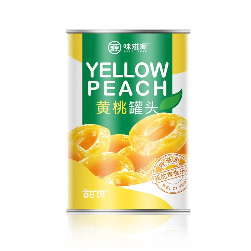 味滋源休闲零食小吃组合 宅家出游特产小吃 饱腹代餐 黄桃罐头425g 2件