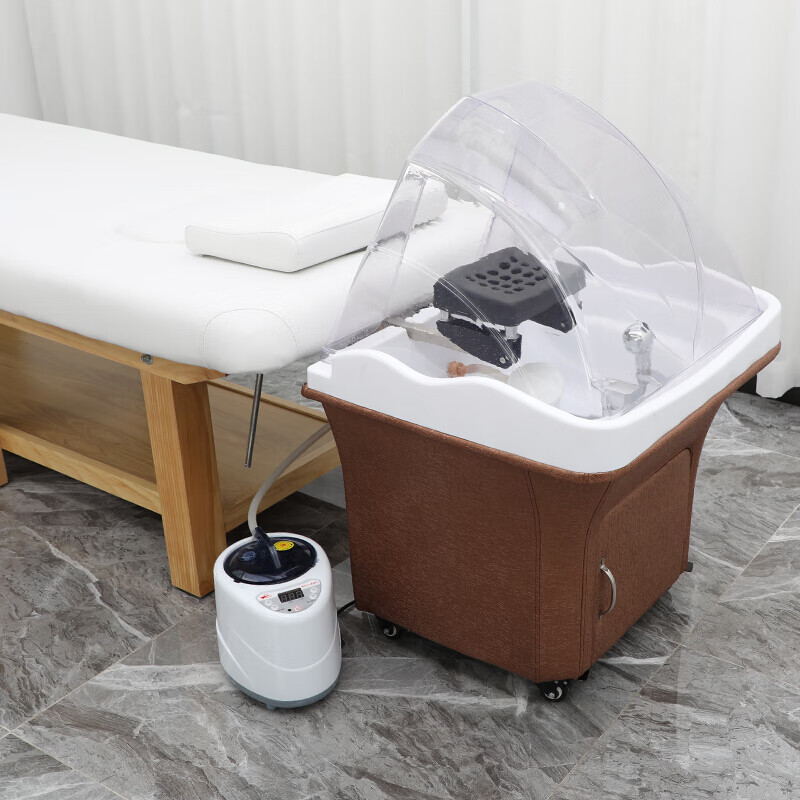 纪蒙诗  理发店可移动头疗盆洗头床头道汤养发馆熏蒸理疗美发洗头床