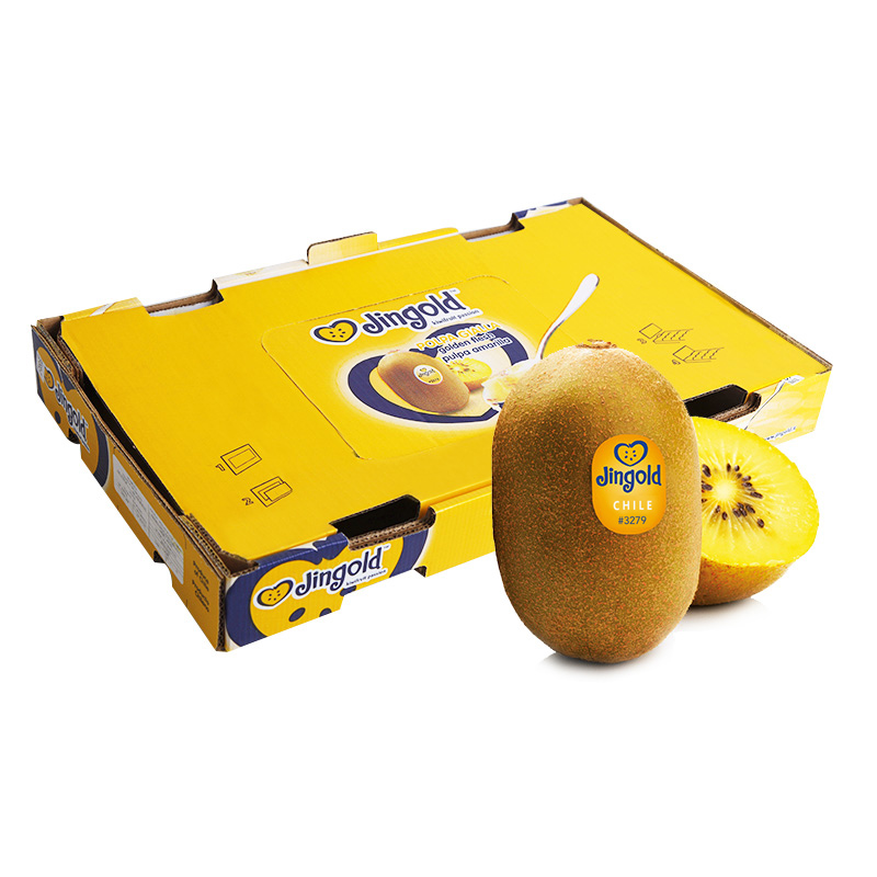 Jingold 意大利进口金奇异果 巨大果 23粒原箱装 单果重约125-150g 猕猴桃 生鲜水果礼盒