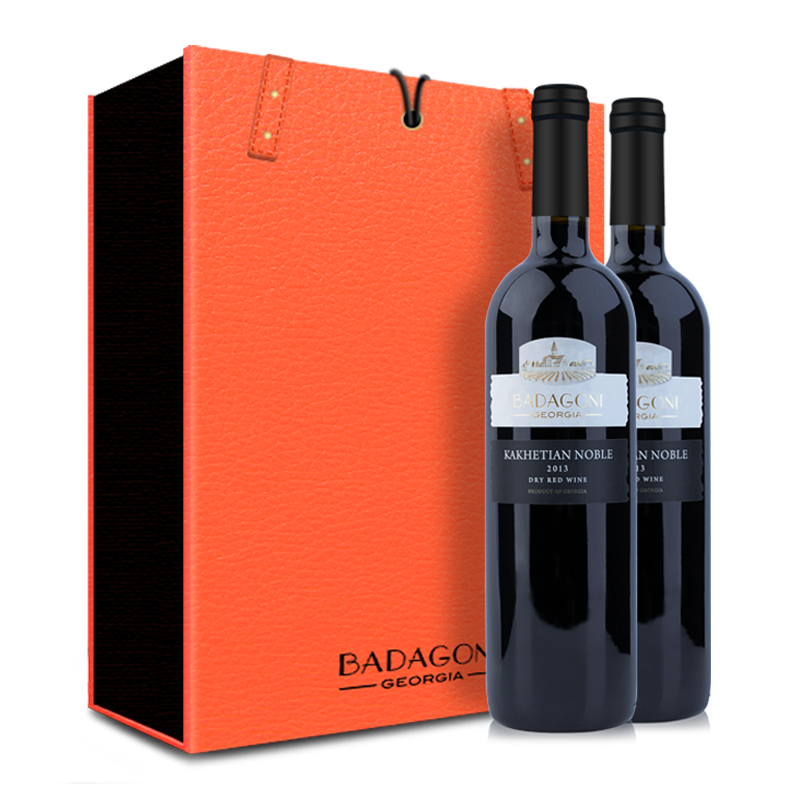巴达果尼(badagoni)卡赫季贵族kakhetiannoble干红葡萄酒爱马仕橙礼盒