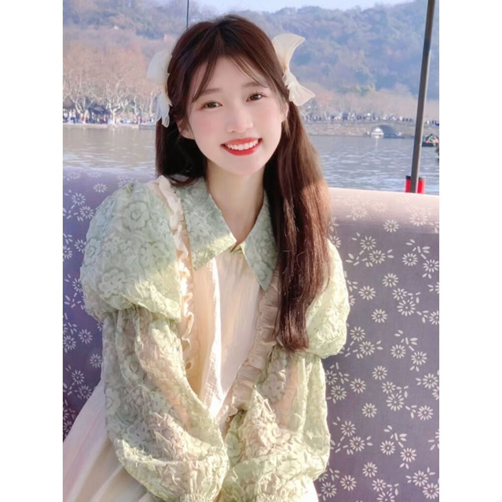 妮美法式超仙森系复古小洋装千金感穿搭小香风套装裙在逃公主连衣裙女