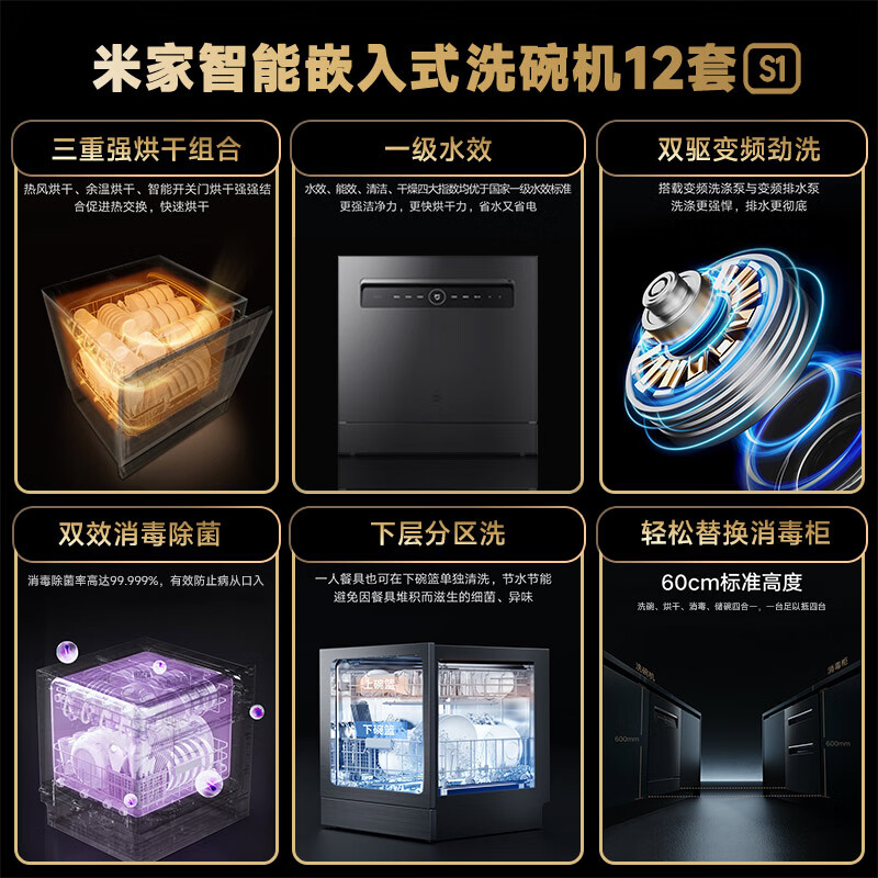 米家WQP12-01洗碗机靠谱吗？体验一说真实感受