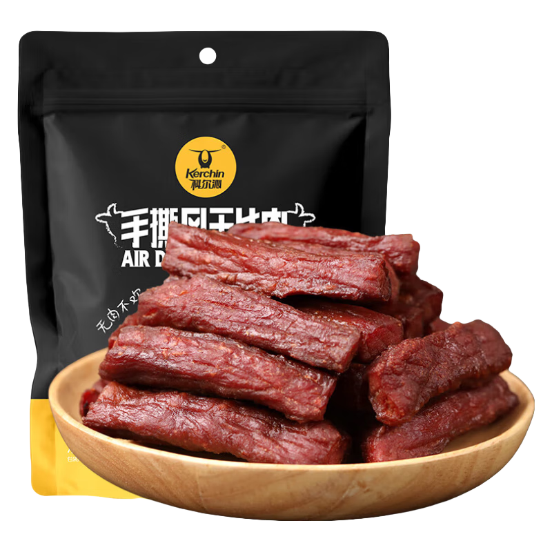 科尔沁（KERCHIN）休闲零食 肉干肉脯 手撕风干牛肉干 内蒙特产 办公室零食熟食小吃 手撕风干牛肉400g怎么看?