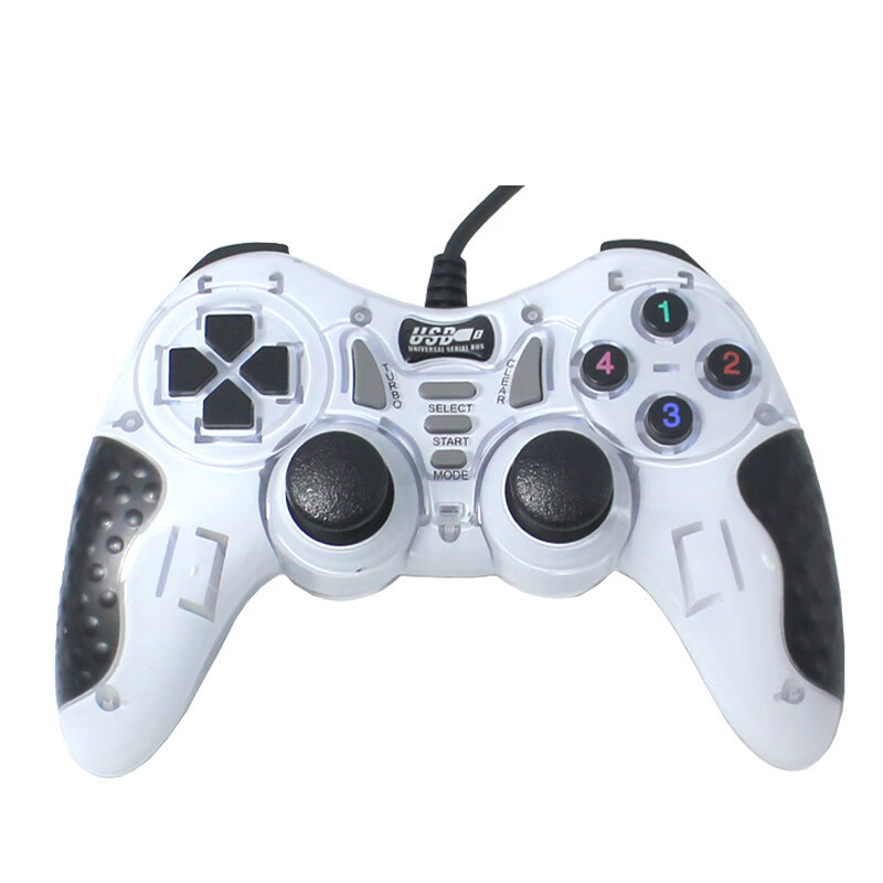 品怡  适用ps2手柄外观usb接口单打pc电脑有线游戏手柄 (型号600)有线