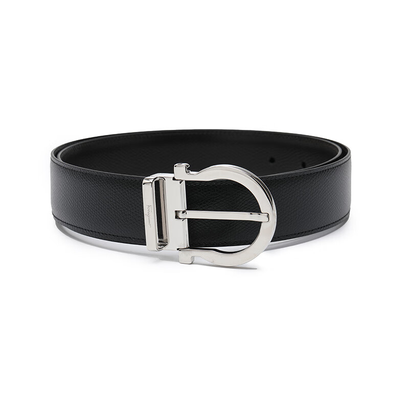 菲拉格慕(ferragamo)商务休闲荔纹牛皮革针扣式男士皮带腰带679781