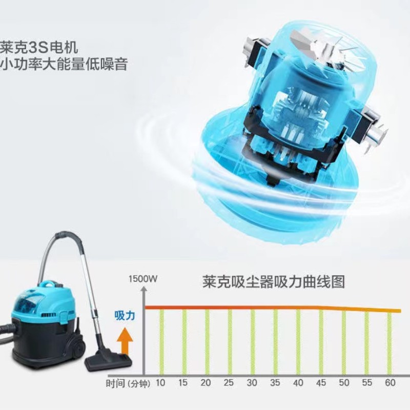吉米(Jimmy)吸尘器莱克工业桶式干湿两用工厂车间商用酒店宾馆1500W大功率强劲吸力吸尘机CW3001