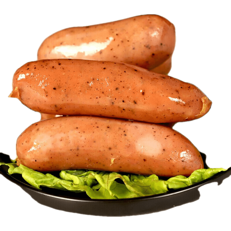 双汇地道肠肉肠 火山石烤肉肠黑胡椒风味 肉火腿原切片原味纯肉热狗肠