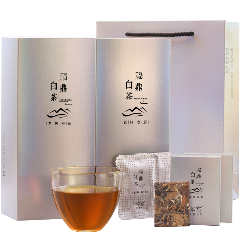 熙溪 福鼎白茶 翠宫2016年寿眉太姥山镇老白茶 茶叶礼盒送礼自己喝 300g*1件 （12盒共60片）