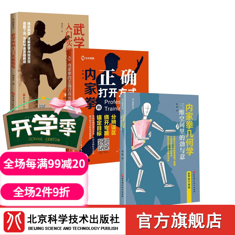 内家拳几何学＋内家拳的正确打开方式＋武学内劲入门实操指导【套装3册】武术 北京科学技术