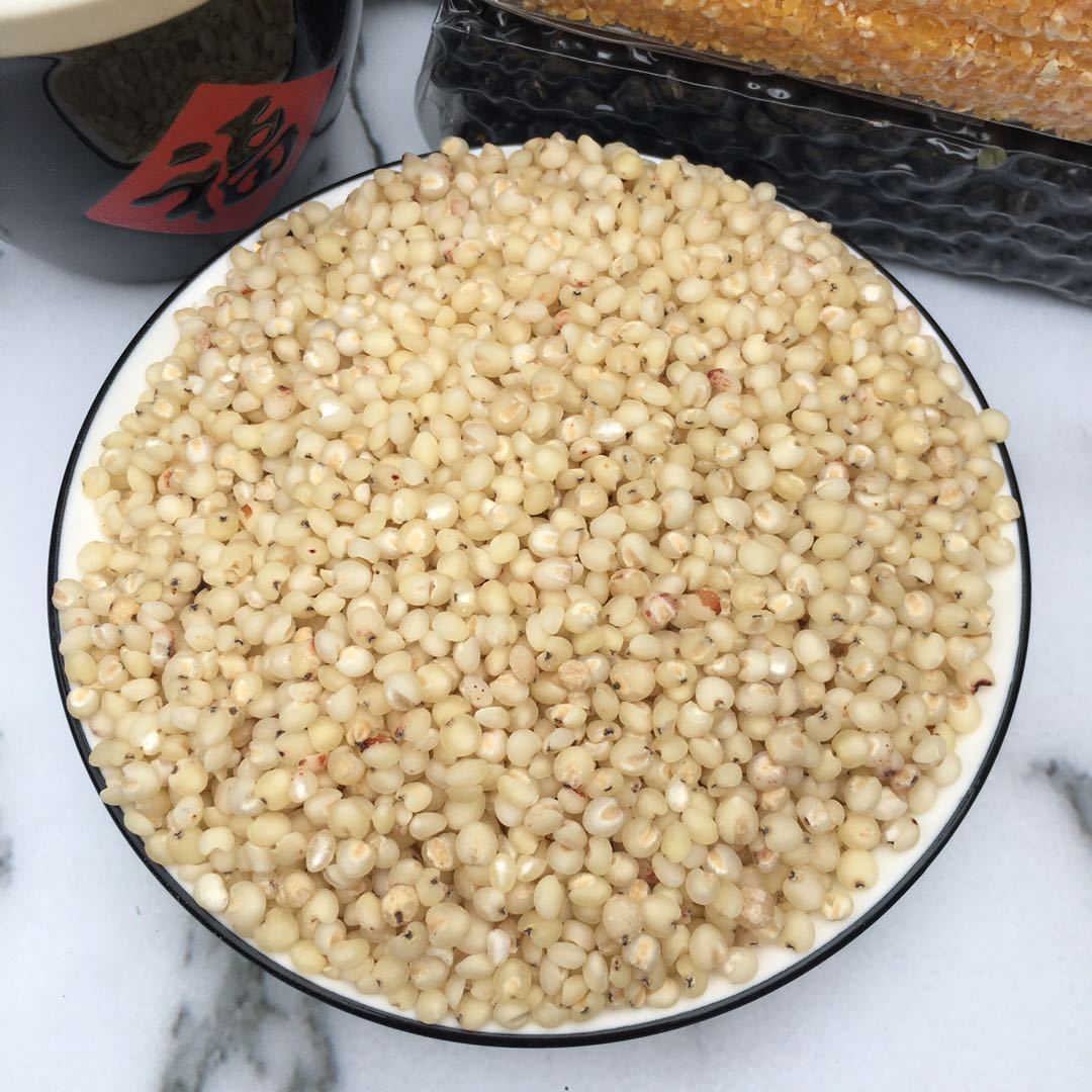 高粱米 1斤5斤特产食用粗粮新米脱壳白高梁米高粮米酿酒高粱 高粱米