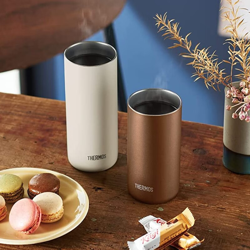 膳魔师（THERMOS）【日本直邮】膳魔师水杯 平底杯真空不锈钢保温保冷饮料啤酒杯 JDW-340C STW 340ml