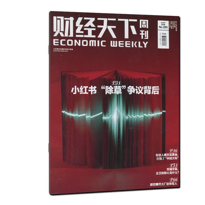 财经天下周刊杂志2022年第1-6期共6本打包2021/2020/2019过期过刊自选打包看天下中国环球新闻人物时政热点时事新周刊5/4/3/2 2022年第5期总第250期【小红书除草争议背后】