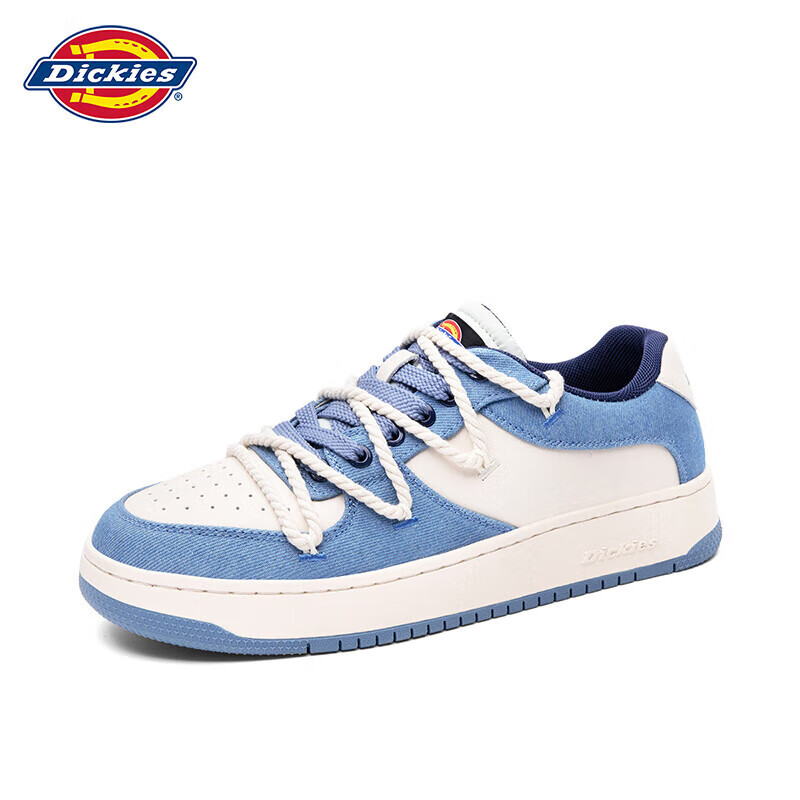 dickies男士休闲鞋男鞋透气男士潮流百搭运动休闲板鞋男潮鞋 白蓝 42