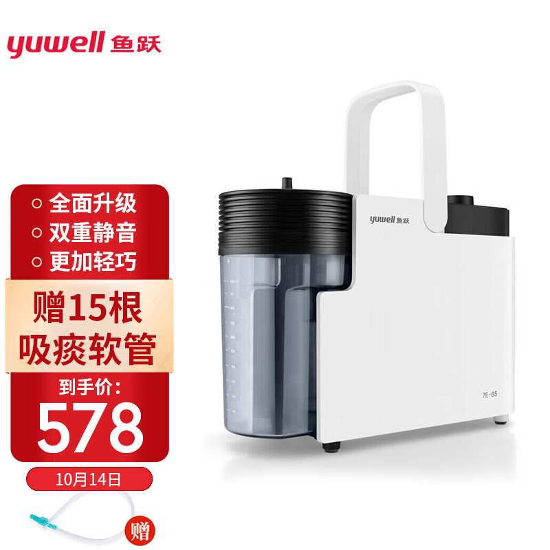 国内知名品牌鱼跃7E-B5/C/A电动吸痰器历史价格与销量趋势分析