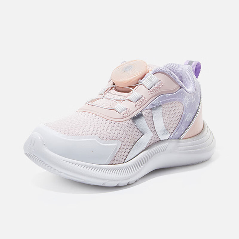 卡特兔学步鞋男宝宝机能鞋女童春秋款婴儿鞋子软底防滑透气儿童运动鞋 AF026粉紫旋纽鞋 内长14.5cm 适合脚长13.5cm