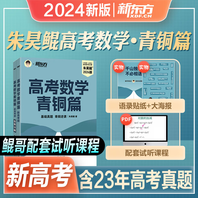 新东方2024年新版朱昊鲲疾风40卷高考数学讲义历年真题全刷试卷青铜