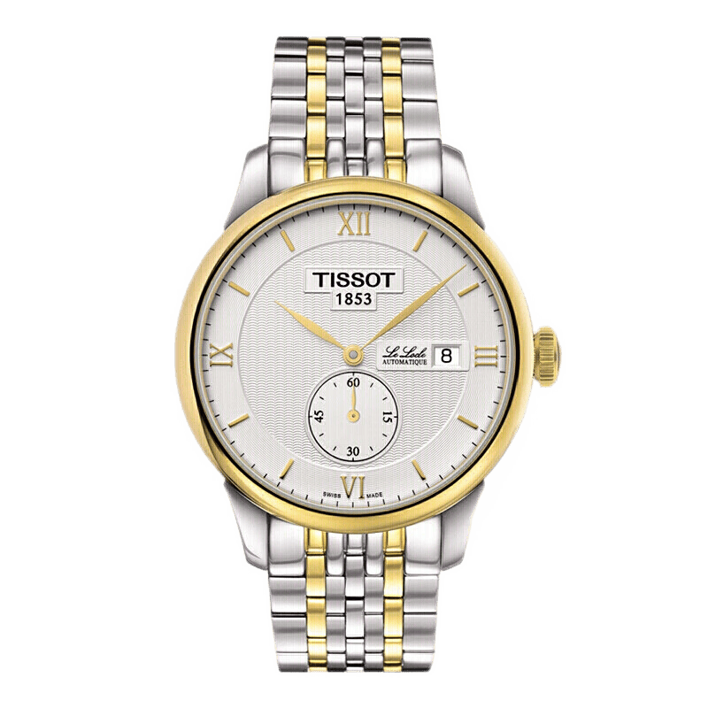 瑞士天梭(tissot)手表经典力洛克系列钢带自动机械表商务休闲男表情人