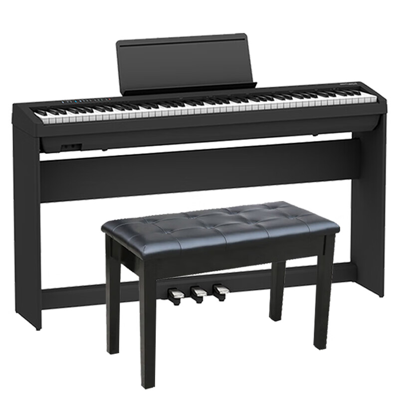 roland罗兰电钢琴fp30x成人考级88键重锤便携式儿童初学练习智能蓝牙