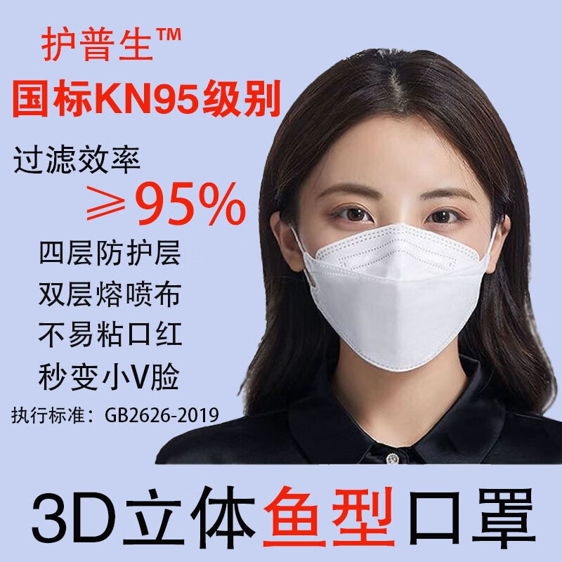 护普生鱼型口罩价格走势及防护级别选择