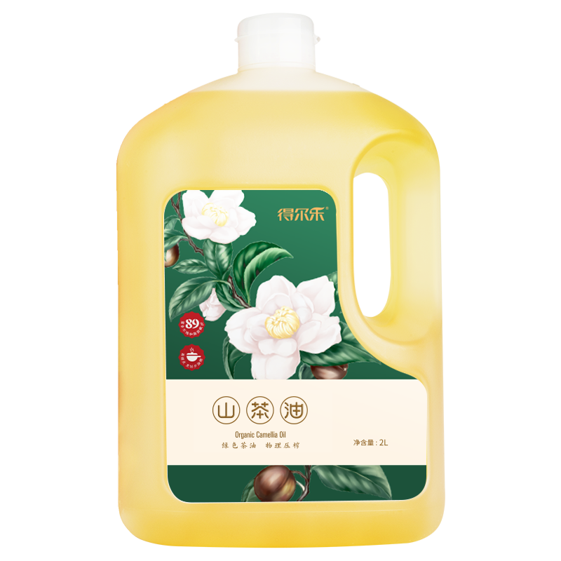 得爾樂(lè )山茶油2L 油茶籽油壓榨一級食用油