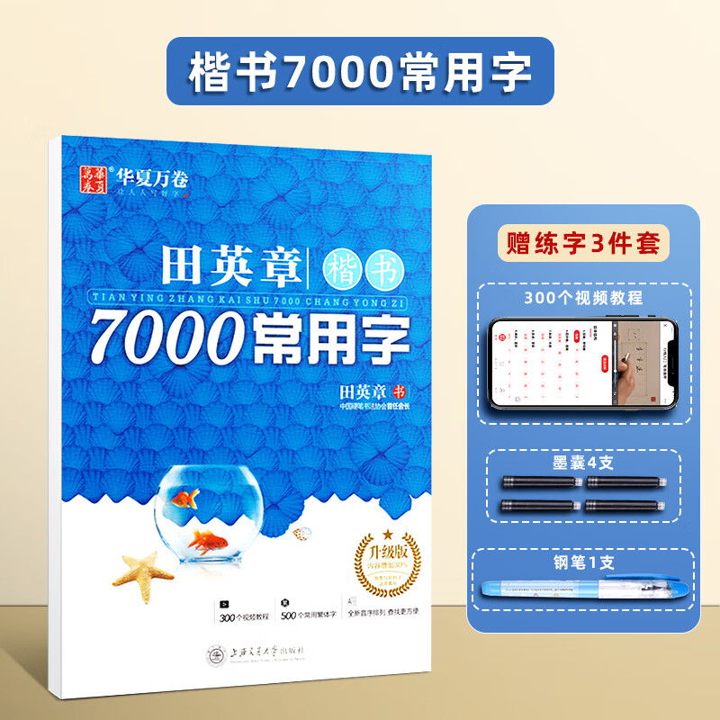 田英章字帖楷书钢笔7000常用字正楷硬笔楷书技法教程练字成年大气男生